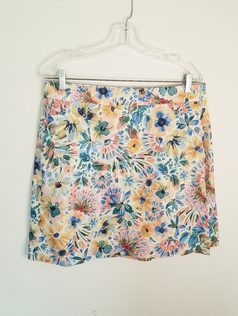 RIPSKIRT Full Wrap Blue Yellow Floral Length 2 Size L - Picture 2 of 9